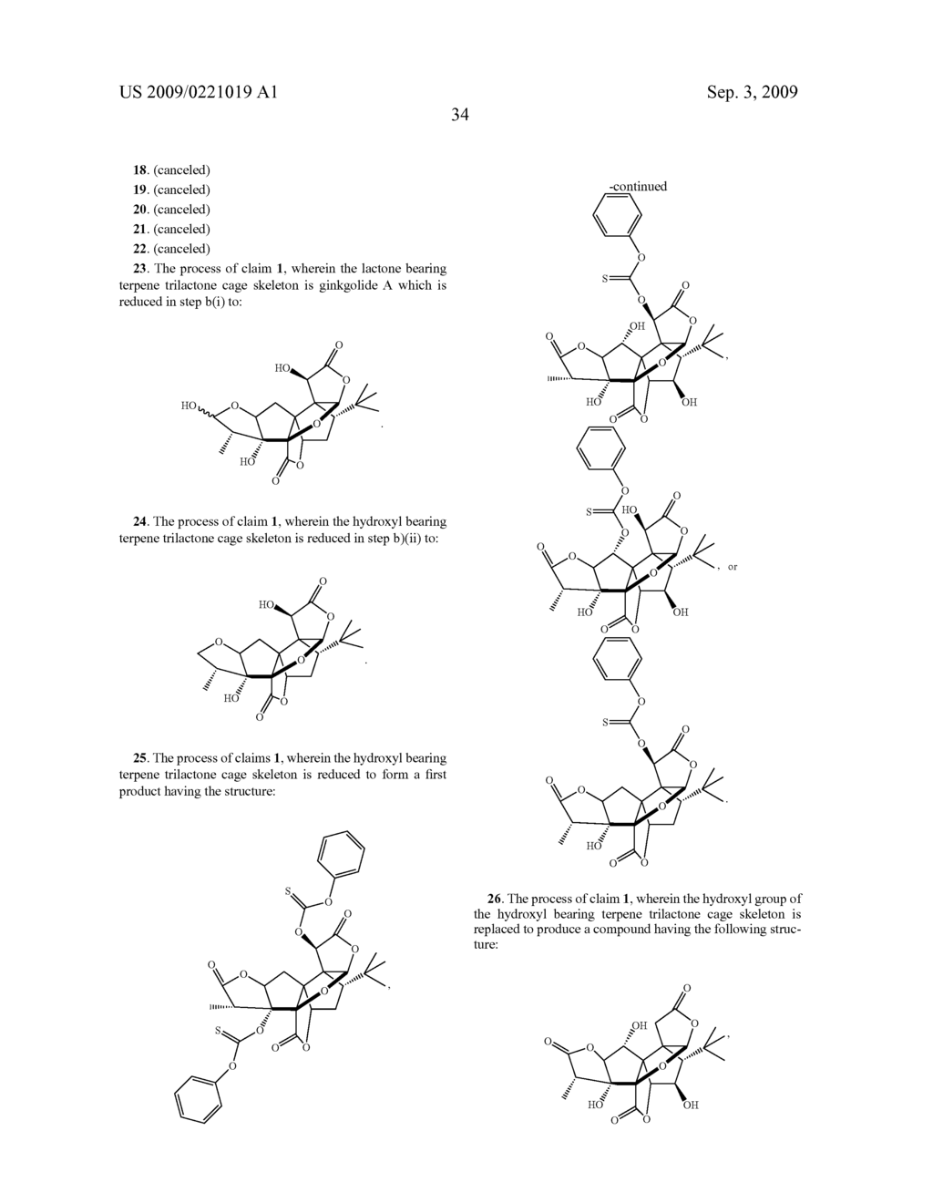 Core-Modified Terpene Trilactones From Ginkgo Biloba Extract and Biological Evaluation Thereof - diagram, schematic, and image 64