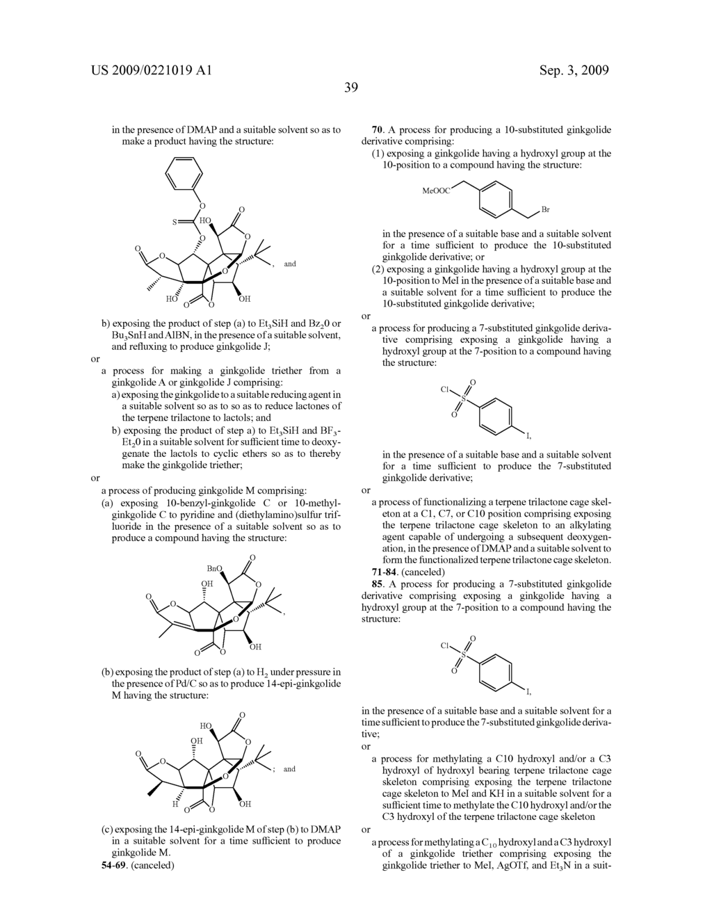 Core-Modified Terpene Trilactones From Ginkgo Biloba Extract and Biological Evaluation Thereof - diagram, schematic, and image 69