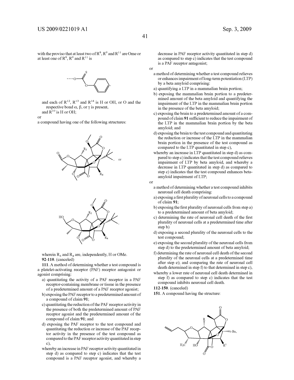 Core-Modified Terpene Trilactones From Ginkgo Biloba Extract and Biological Evaluation Thereof - diagram, schematic, and image 71