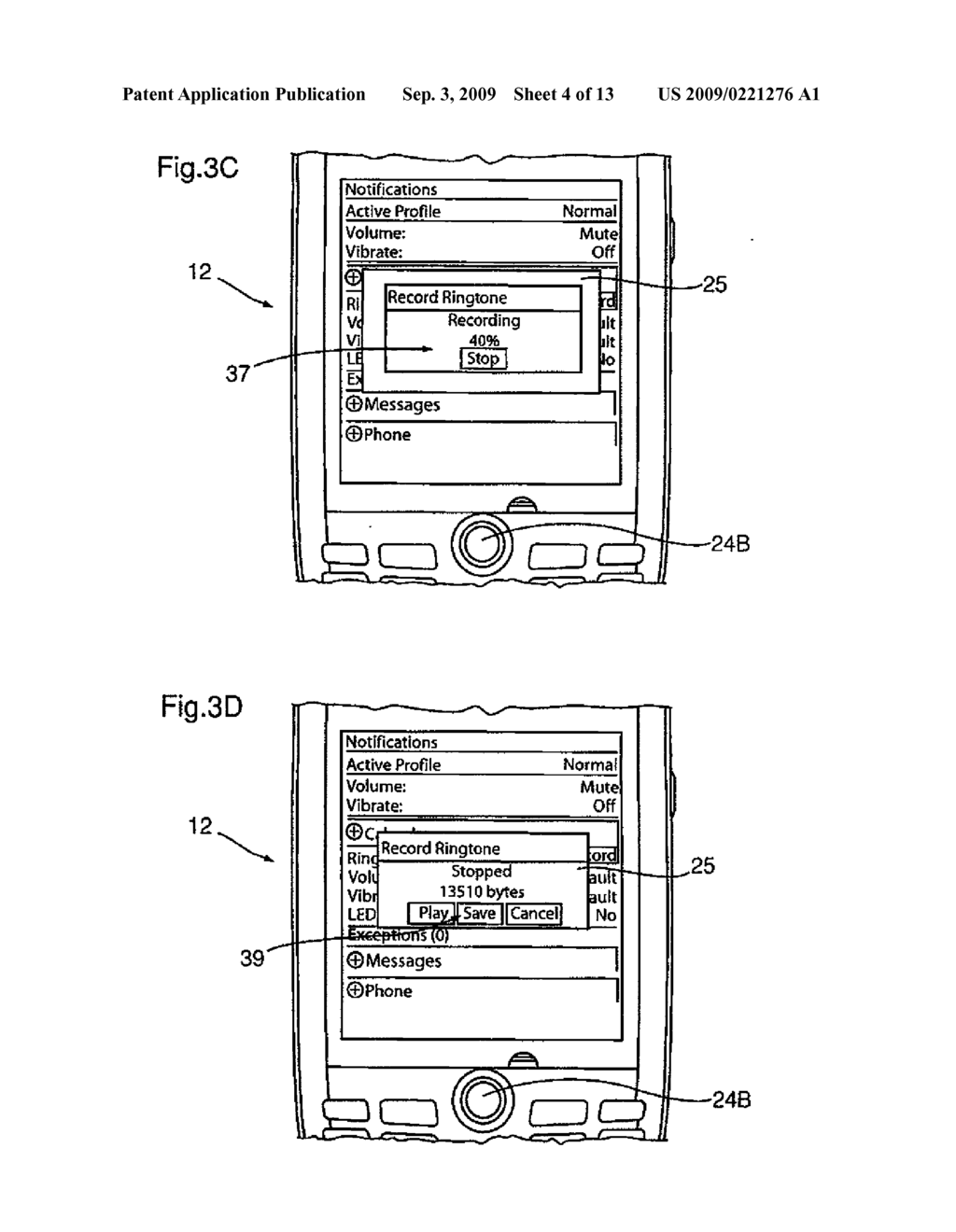 USER INTERFACE FOR CUSTOM RECORDABLE RING TONES - diagram, schematic, and image 05