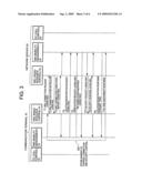 Communication terminal, network server, and communication network system diagram and image