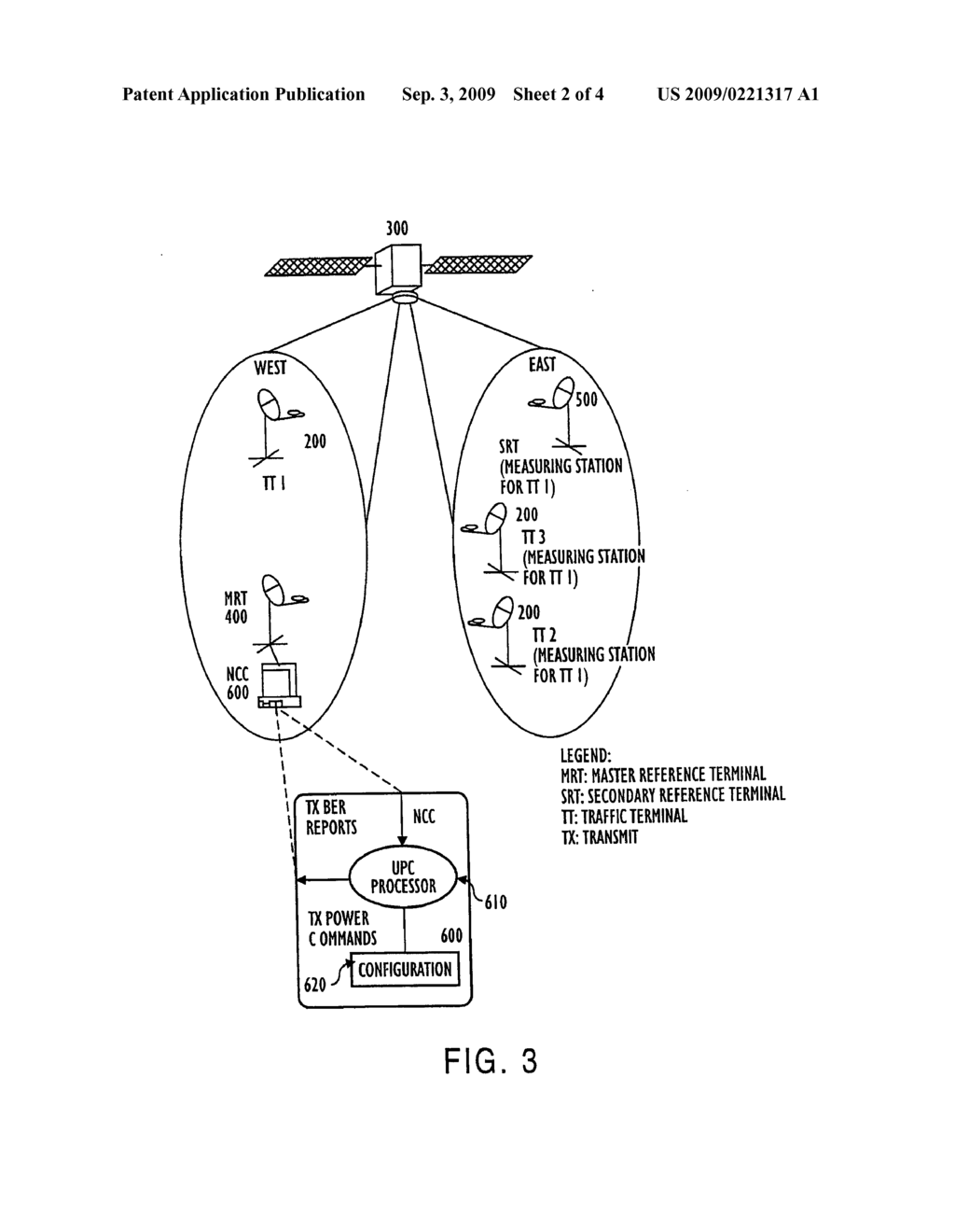 METHOD FOR UPLINK POWER CONTROL FOR DISTRIBUTED SATELLITE NETWORKS TO COMPENSATE FOR RAIN FADE - diagram, schematic, and image 03