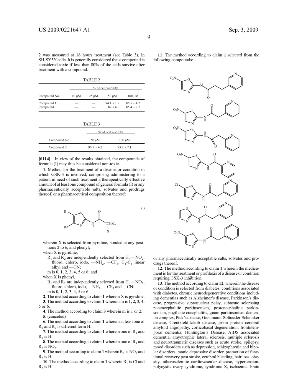 N-(2-THIAZOLYL)-AMIDE DERIVATIVES AS GSK-3 INHIBITORS - diagram, schematic, and image 10