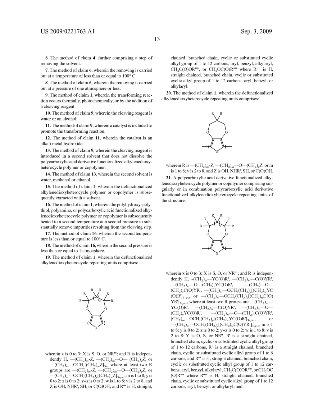 Chemical Defunctionalization of Polymeric Alkylenedioxyheterocyclics - diagram, schematic, and image 25