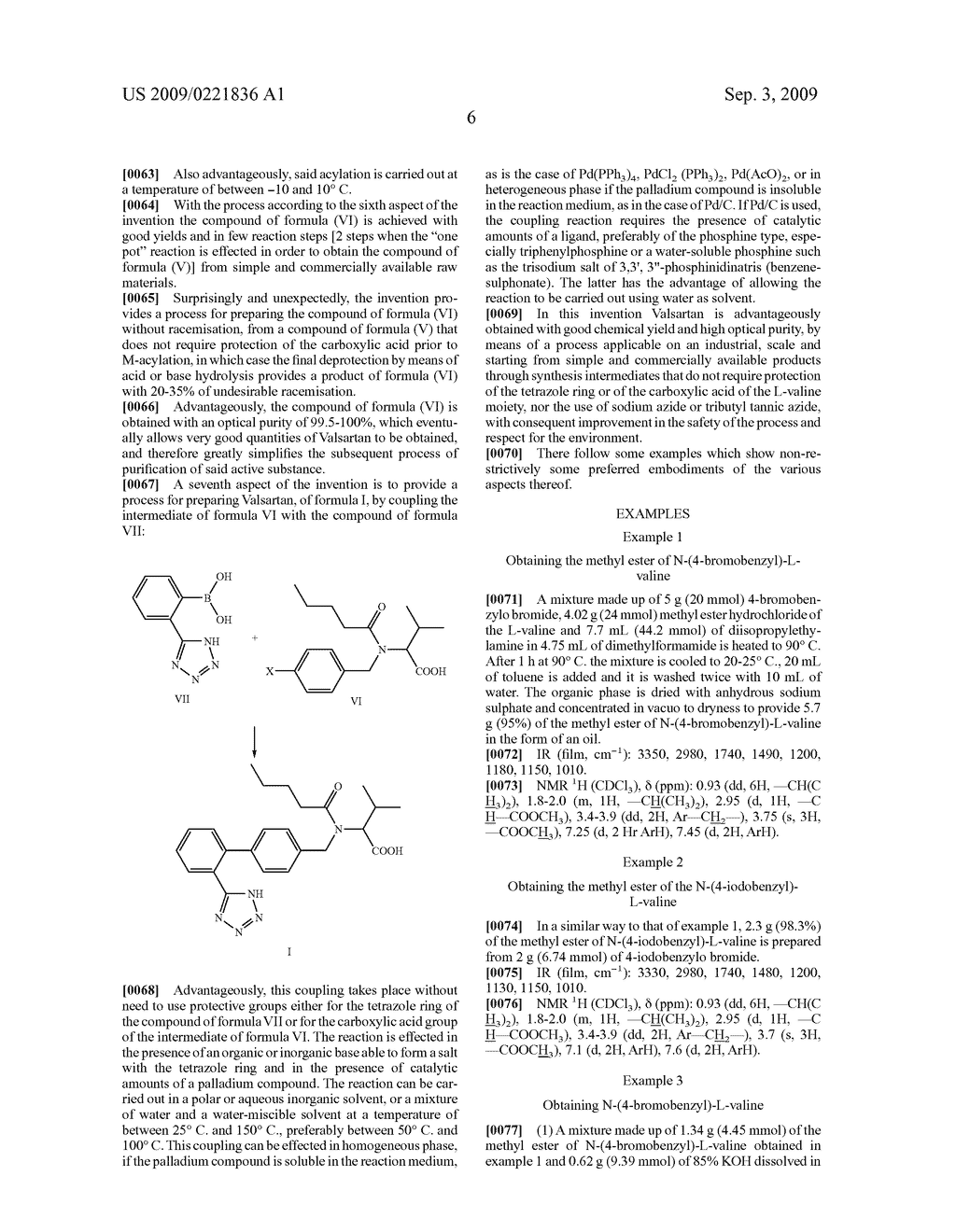 PROCESS FOR THE PREPARATION OF VALSARTAN AND PRECURSORS THEREOF - diagram, schematic, and image 07