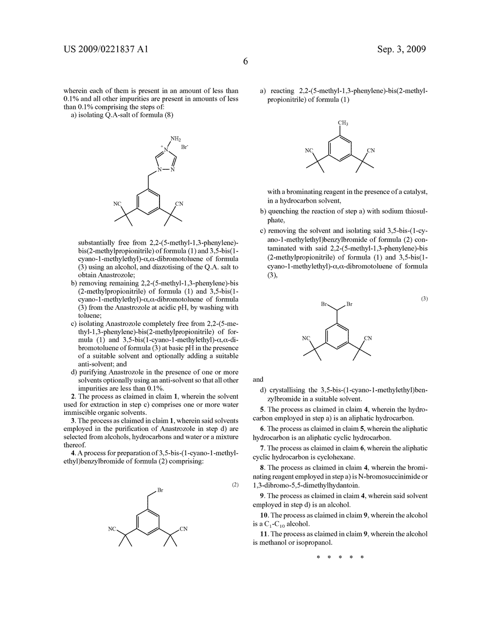 Process for the Preparation of Pure Anastrozole - diagram, schematic, and image 07