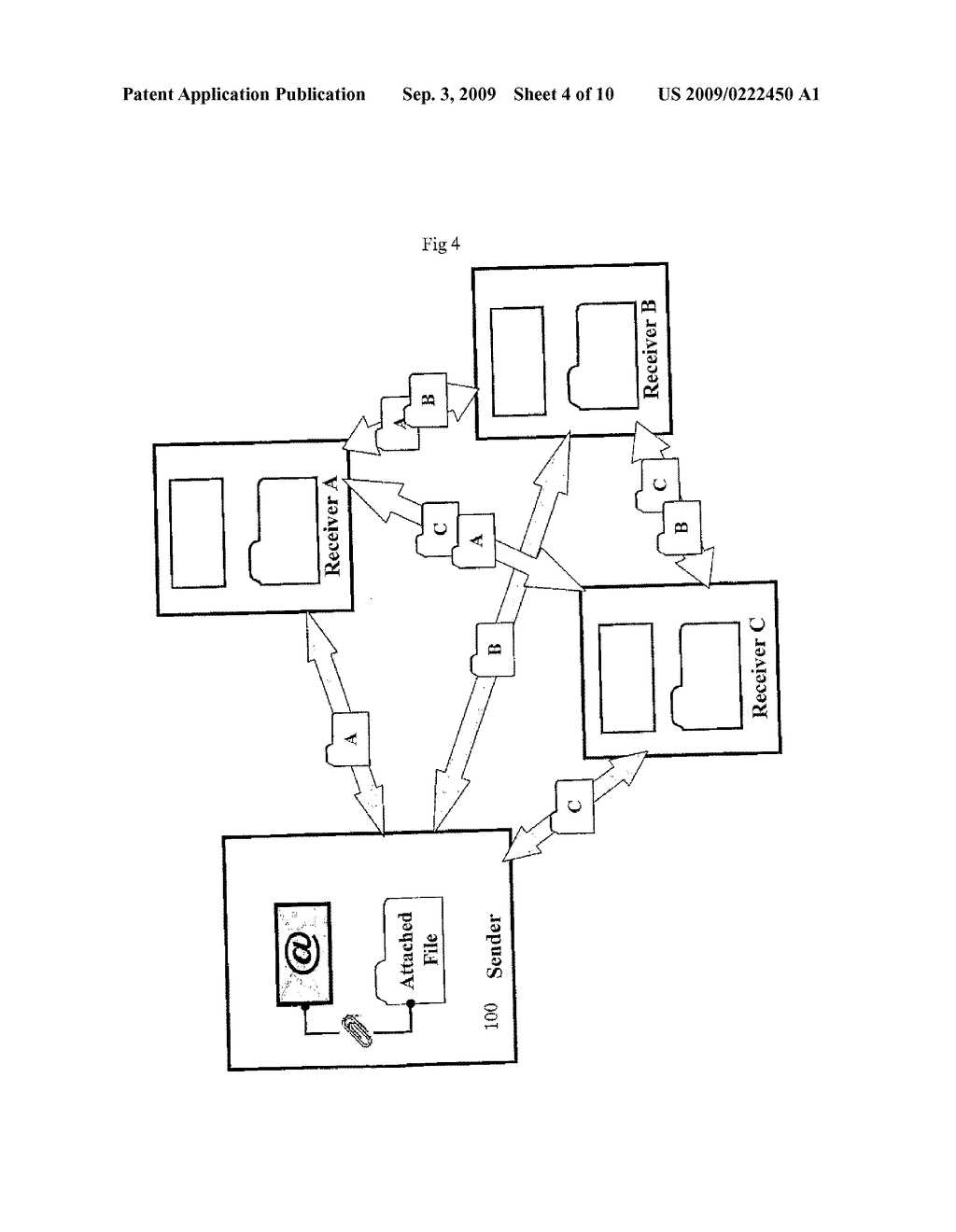 SYSTEM AND A METHOD FOR TRANSFERRING EMAIL FILE ATTACHMENTS OVER A TELECOMMUNICATION NETWORK USING A PEER-TO-PEER CONNECTION - diagram, schematic, and image 05