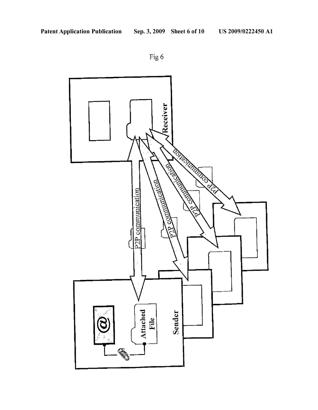 SYSTEM AND A METHOD FOR TRANSFERRING EMAIL FILE ATTACHMENTS OVER A TELECOMMUNICATION NETWORK USING A PEER-TO-PEER CONNECTION - diagram, schematic, and image 07