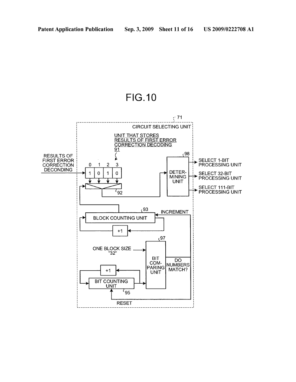 ERROR CORRECTING DEVICE AND ERROR CORRECTING METHOD - diagram, schematic, and image 12