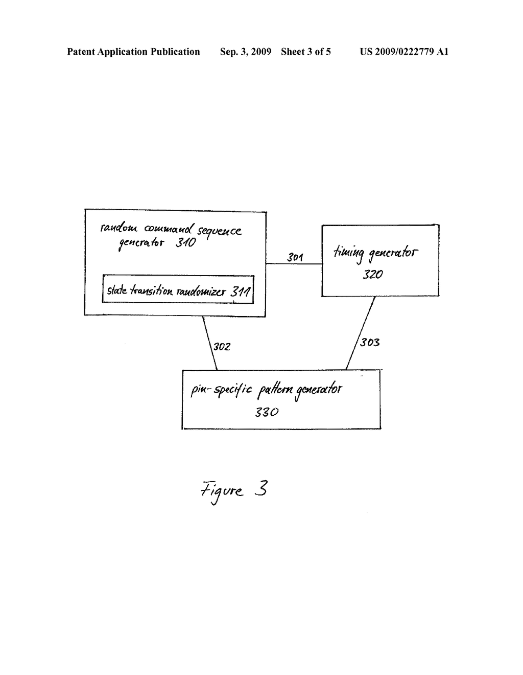 METHODS AND APPARATUSES FOR GENERATING A RANDOM SEQUENCE OF COMMANDS FOR A SEMICONDUCTOR DEVICE - diagram, schematic, and image 04