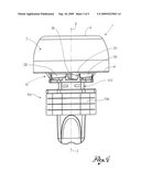 Cap For Container Provided With Guarantee Seal diagram and image