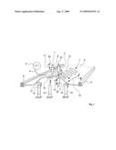 Device for producing a fiber preform with virtually any desired surface geometry by the tfp process diagram and image