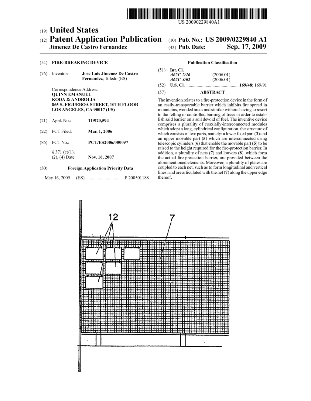 Fire-breaking device - diagram, schematic, and image 01