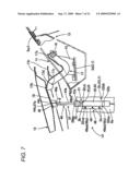 Hood lift-up apparatus diagram and image