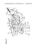 Hood lift-up apparatus diagram and image