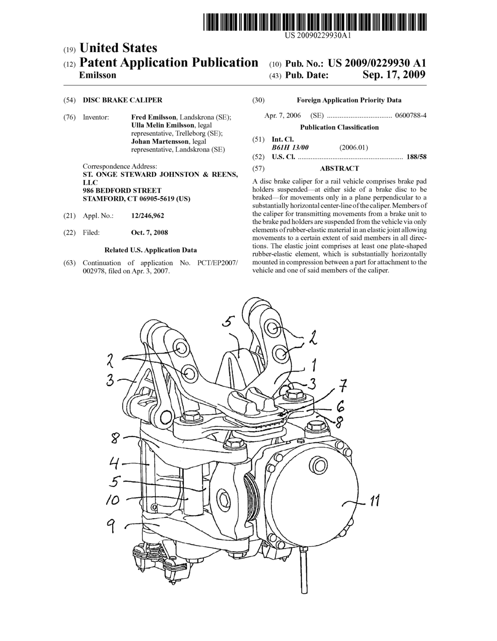 Disc Brake Caliper - diagram, schematic, and image 01