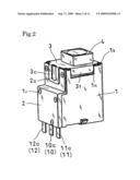 Push-button switch diagram and image