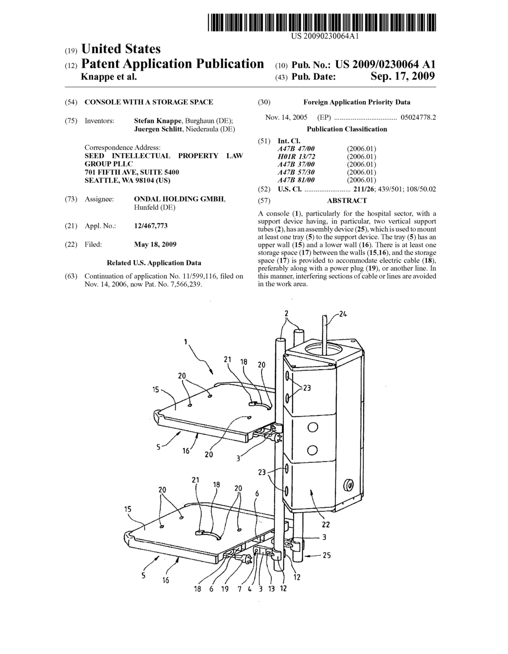 CONSOLE WITH A STORAGE SPACE - diagram, schematic, and image 01