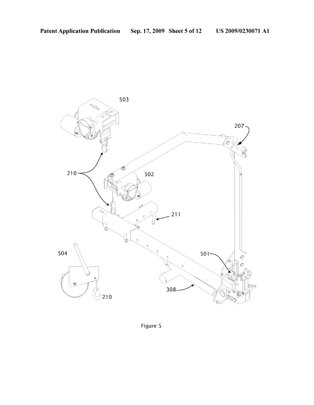 Foldable Lifting Apparatus - diagram, schematic, and image 06