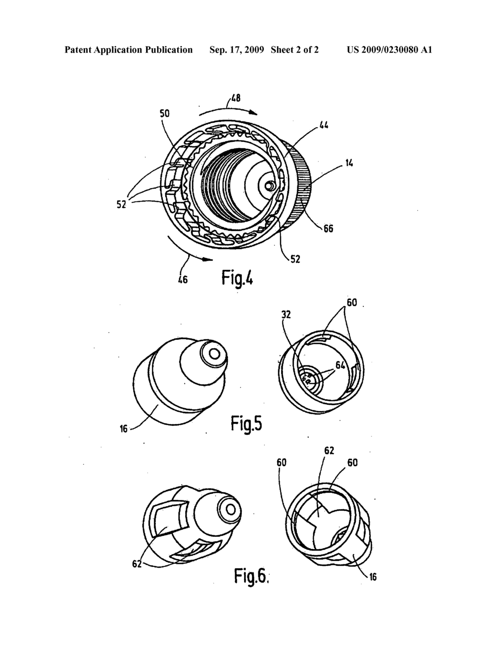 Dispensing closure with a plug-through sleeve for fixing it to a container - diagram, schematic, and image 03