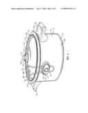 LID HOLDER FOR COOKING VESSEL diagram and image