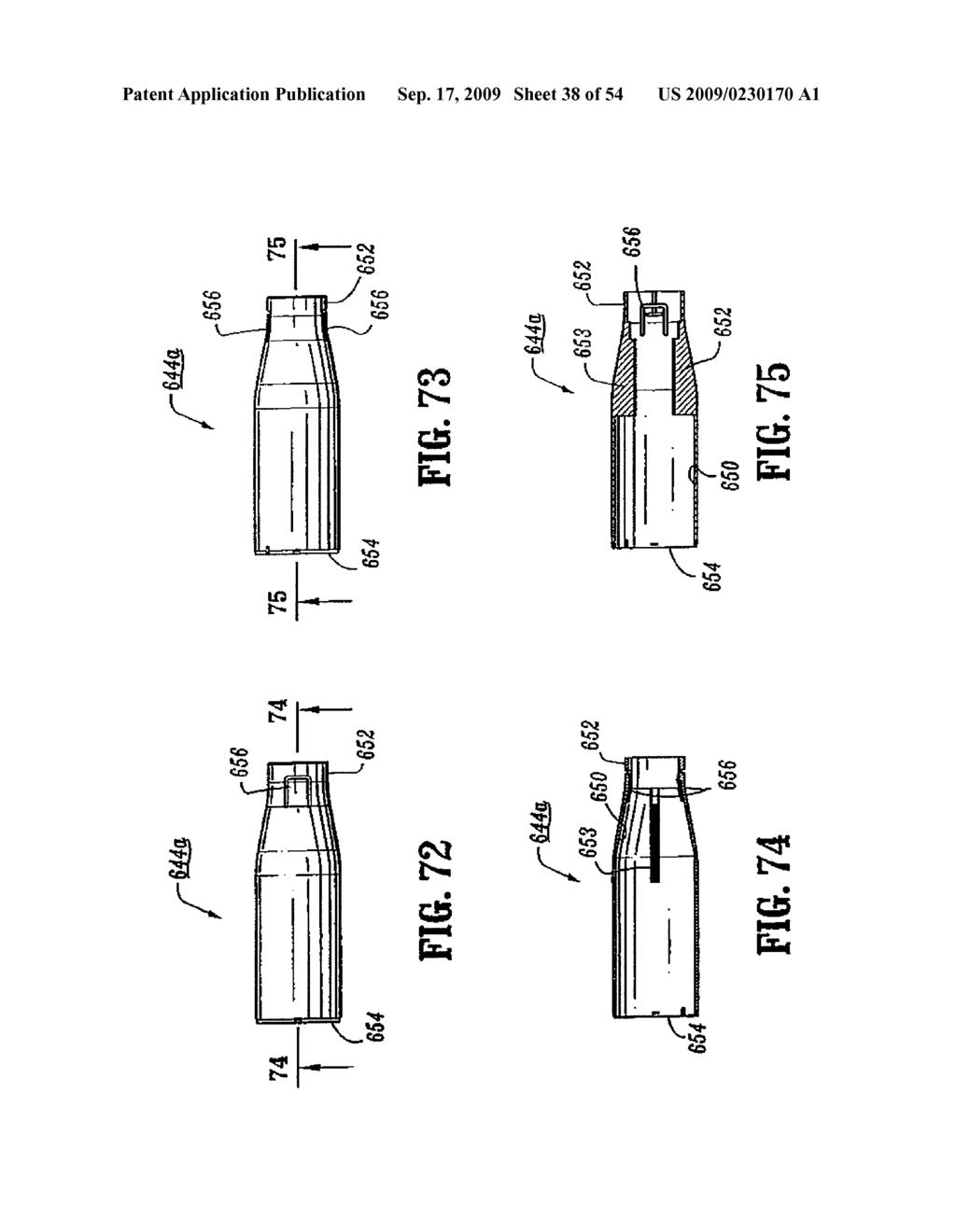 Ratcheting Mechanism for Surgical Stapling Device - diagram, schematic, and image 39