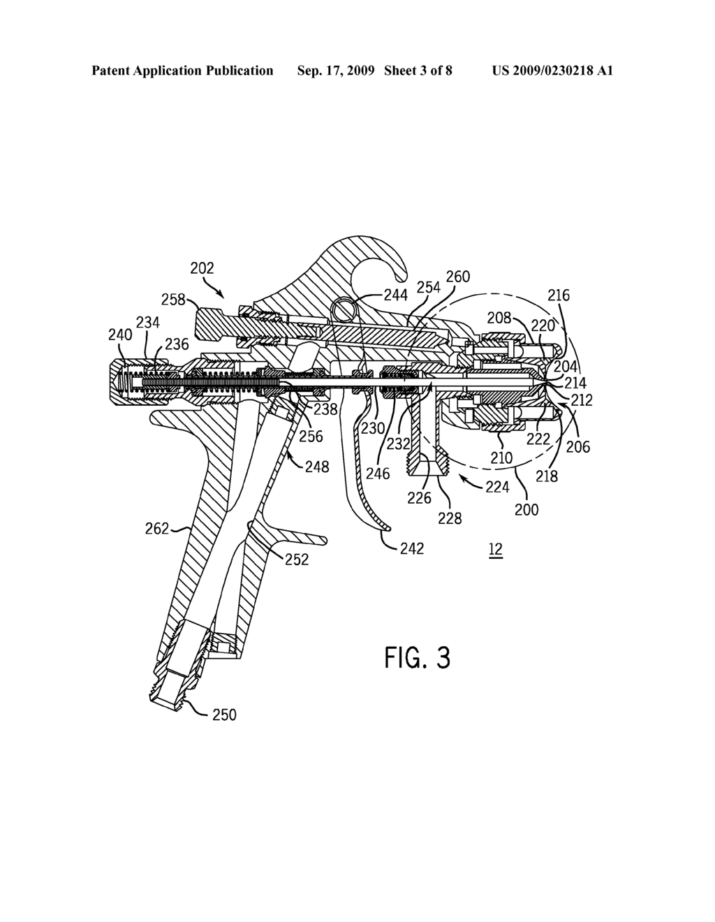 SPRAY GUN HAVING AIR CAP WITH UNIQUE SPRAY SHAPING FEATURES - diagram, schematic, and image 04