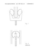 Camming device for anchoring to rock protrusions diagram and image