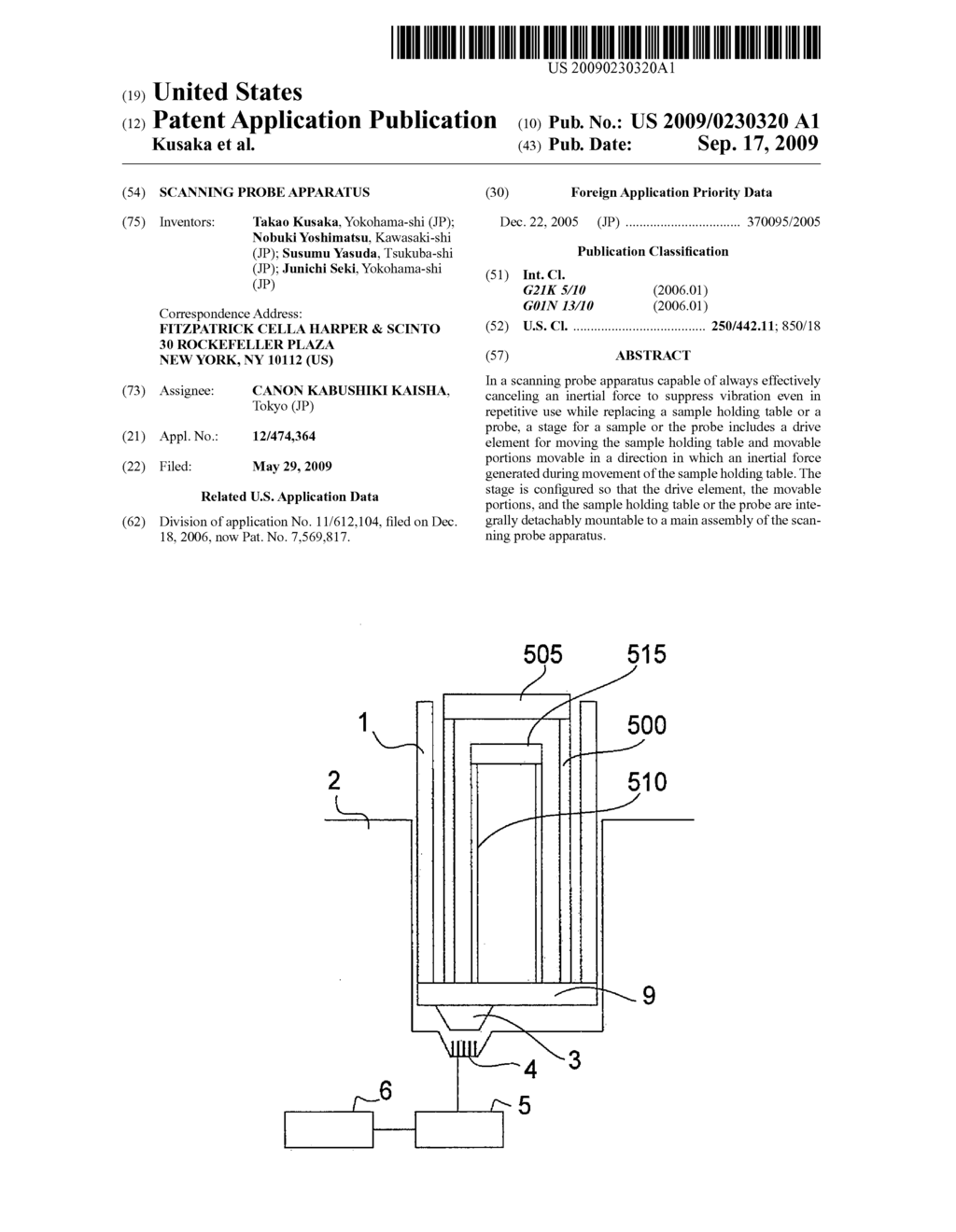 SCANNING PROBE APPARATUS - diagram, schematic, and image 01