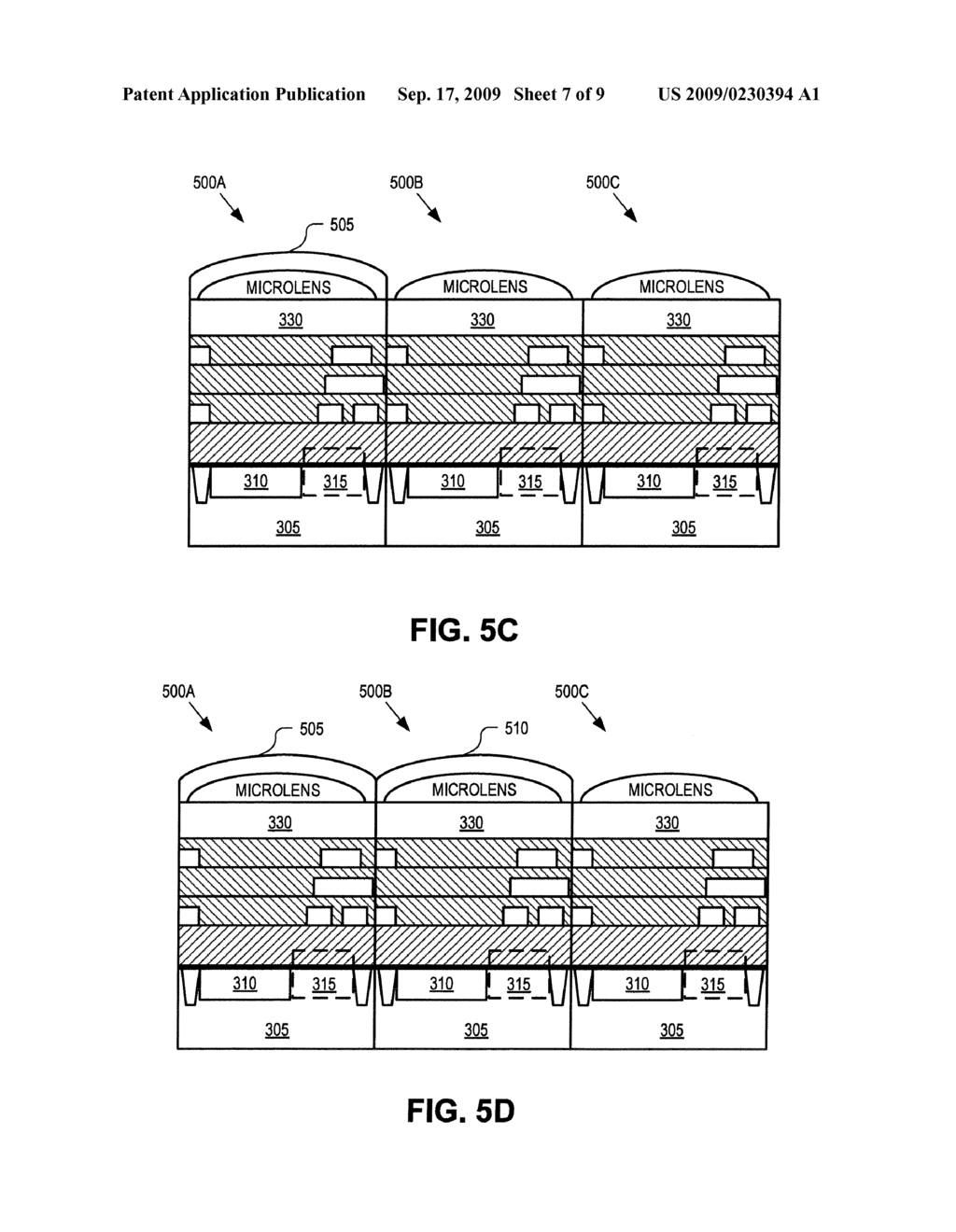 Image sensor array with conformal color filters - diagram, schematic, and image 08