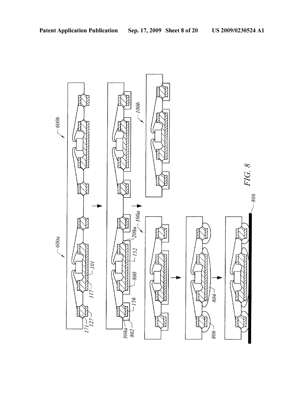 SEMICONDUCTOR CHIP PACKAGE HAVING GROUND AND POWER REGIONS AND MANUFACTURING METHODS THEREOF - diagram, schematic, and image 09