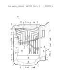 THERMOFORMED VEHICLE FLOOR TRAY WITH BAFFLE-CONTAINING RESERVOIR diagram and image