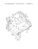 THERMOFORMED VEHICLE FLOOR TRAY WITH BAFFLE-CONTAINING RESERVOIR diagram and image