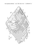 THERMOFORMED VEHICLE FLOOR TRAY WITH BAFFLE-CONTAINING RESERVOIR diagram and image