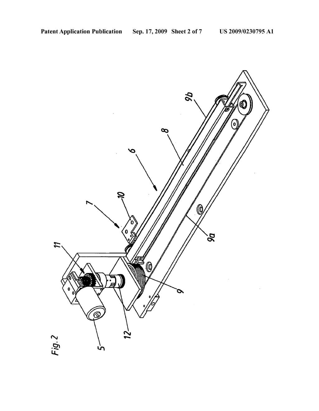 Drive device for movable furniture parts - diagram, schematic, and image 03