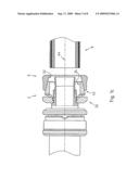 Transmission element for workpiece connections to be axially compressed and configuration for producing a nondetachable connection diagram and image