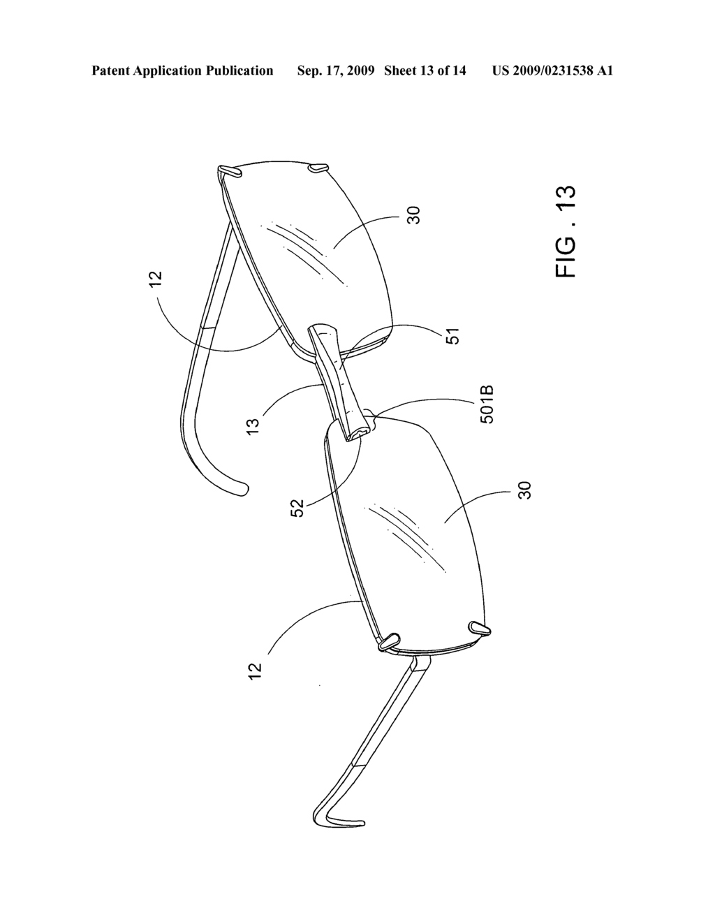 Shelter frame for spectacles - diagram, schematic, and image 14