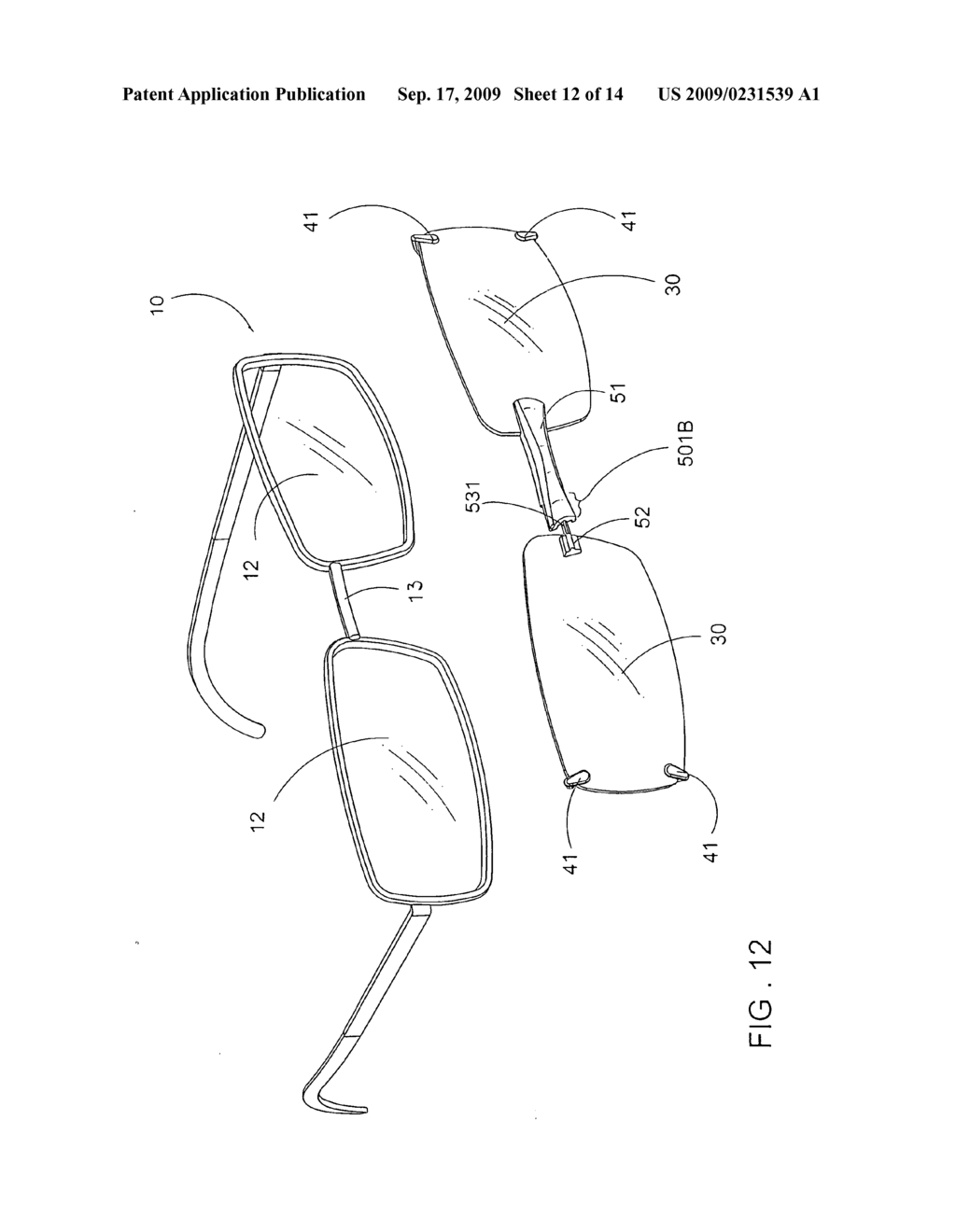 Shelter frame for spectacles - diagram, schematic, and image 13