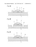 LIGHT EMITTING DEVICE PROVIDED WITH LENS FOR CONTROLLING LIGHT DISTRIBUTION CHARACTERISTIC diagram and image