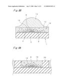 LIGHT EMITTING DEVICE PROVIDED WITH LENS FOR CONTROLLING LIGHT DISTRIBUTION CHARACTERISTIC diagram and image