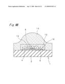 LIGHT EMITTING DEVICE PROVIDED WITH LENS FOR CONTROLLING LIGHT DISTRIBUTION CHARACTERISTIC diagram and image