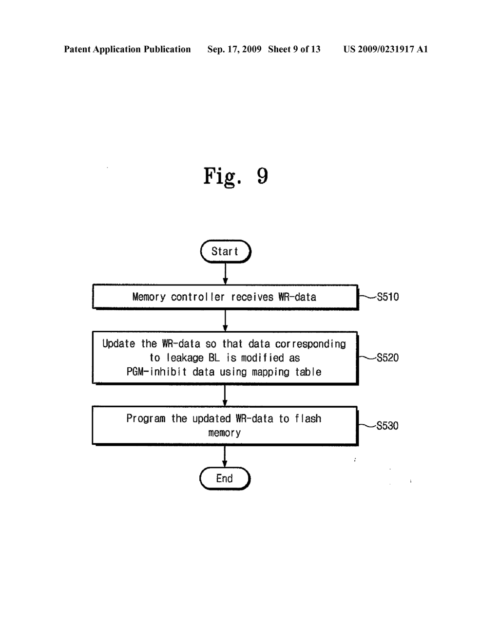 FLASH MEMORY DEVICE AND METHOD FOR PROGRAMMING FLASH MEMORY DEVICE HAVING LEAKAGE BIT LINES - diagram, schematic, and image 10