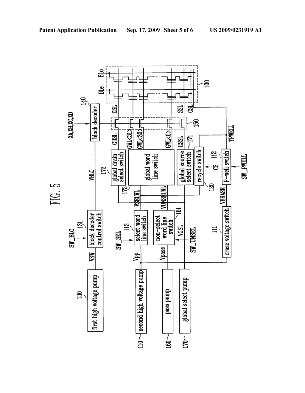 SEMICONDUCTOR MEMORY DEVICE AND ERASE METHOD IN THE SAME - diagram, schematic, and image 06