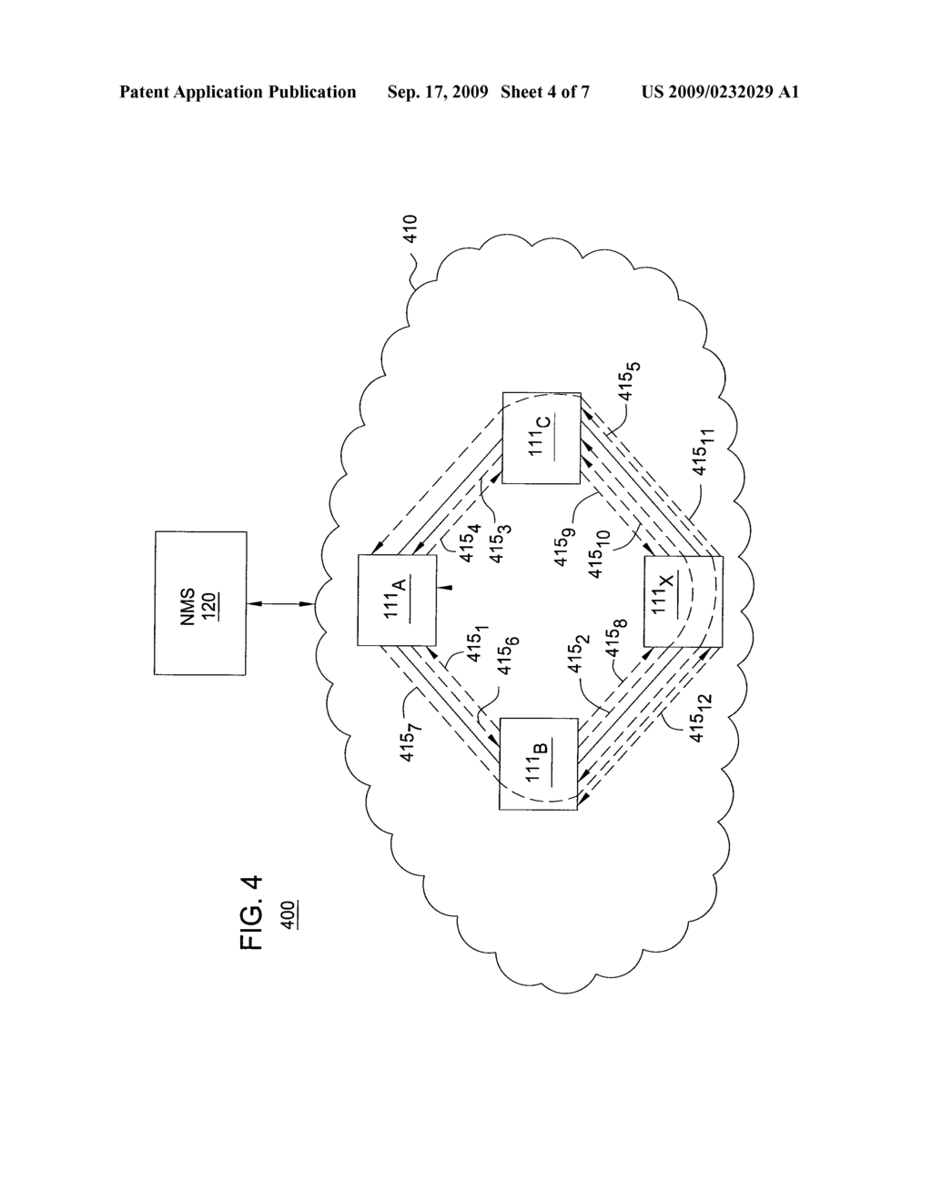 METHOD AND APPARATUS FOR PROVIDING FULL LOGICAL CONNECTIVITY IN MPLS NETWORKS - diagram, schematic, and image 05