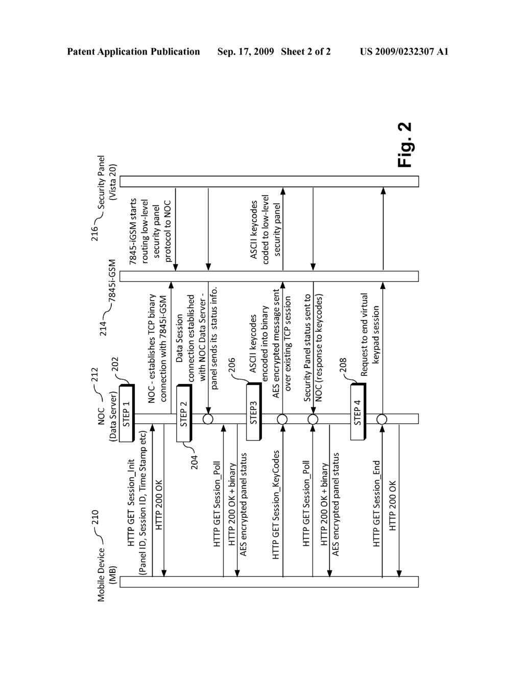 METHOD OF ESTABLISHING VIRTUAL SECURITY KEYPAD SESSION FROM A MOBILE DEVICE USING JAVA VIRTUAL MACHINE - diagram, schematic, and image 03