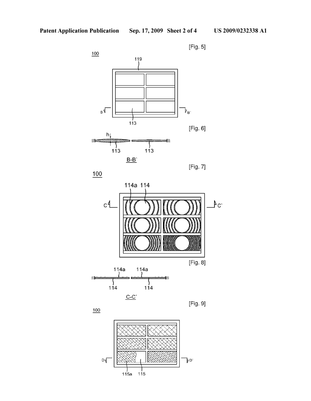 ELECTROACOUSTIC TRANSDUCER HAVING MULTI-CHANNEL DIAPHRAGM AND HEARING AID USING THE SAME - diagram, schematic, and image 03