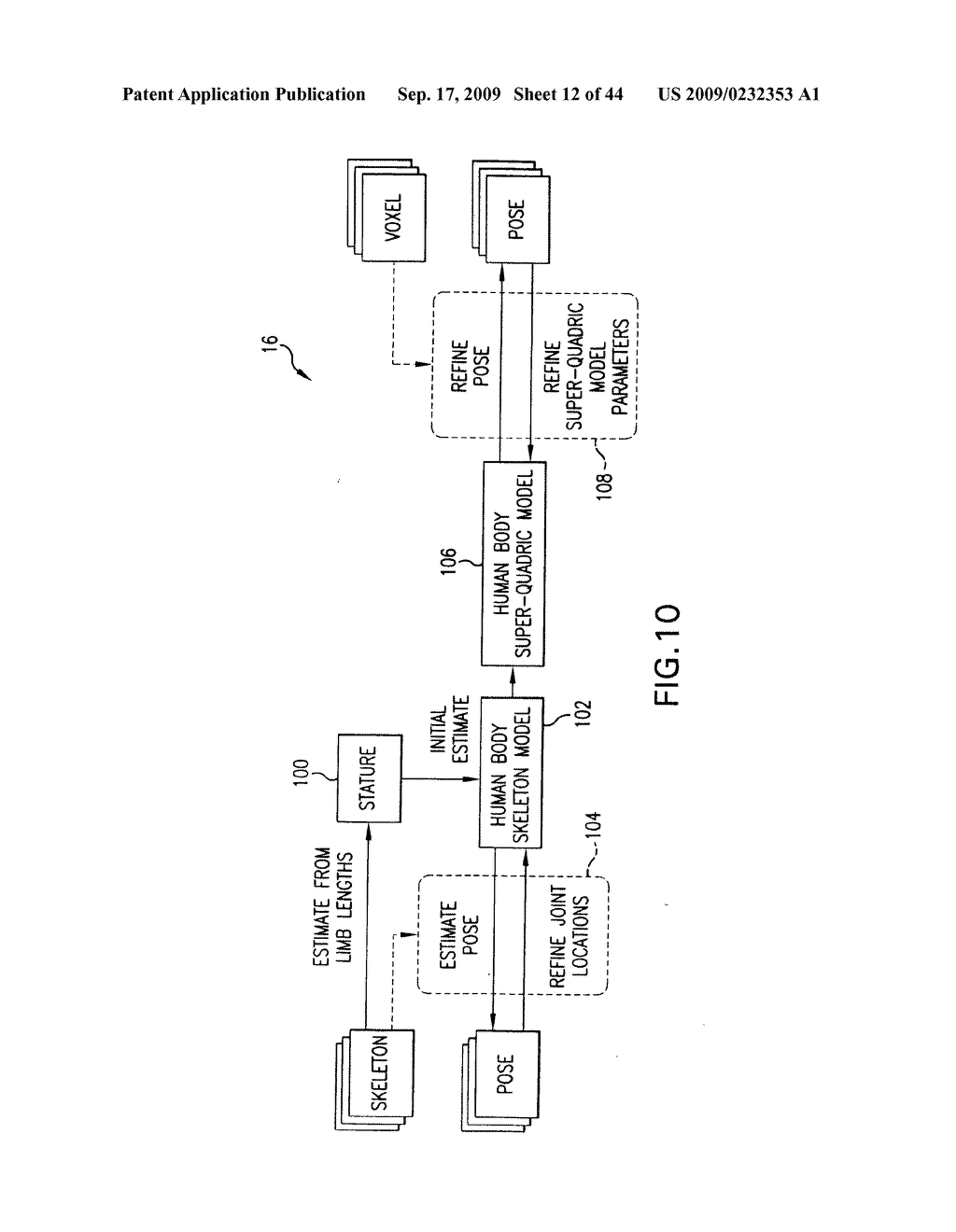 METHOD AND SYSTEM FOR MARKERLESS MOTION CAPTURE USING MULTIPLE CAMERAS - diagram, schematic, and image 13