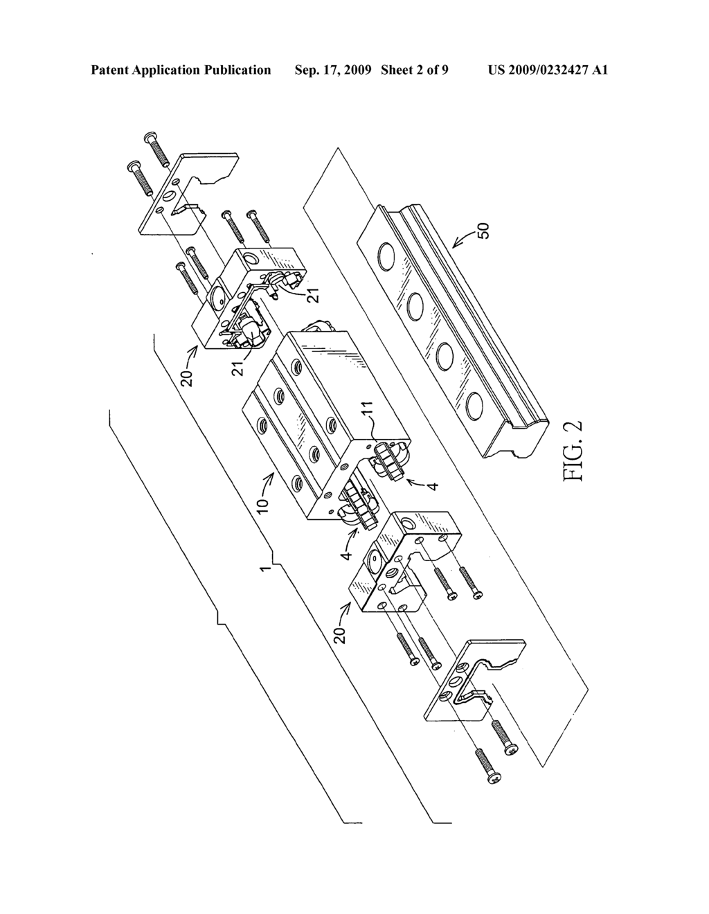 Sliding-assistance unit for a linear motion apparatus - diagram, schematic, and image 03