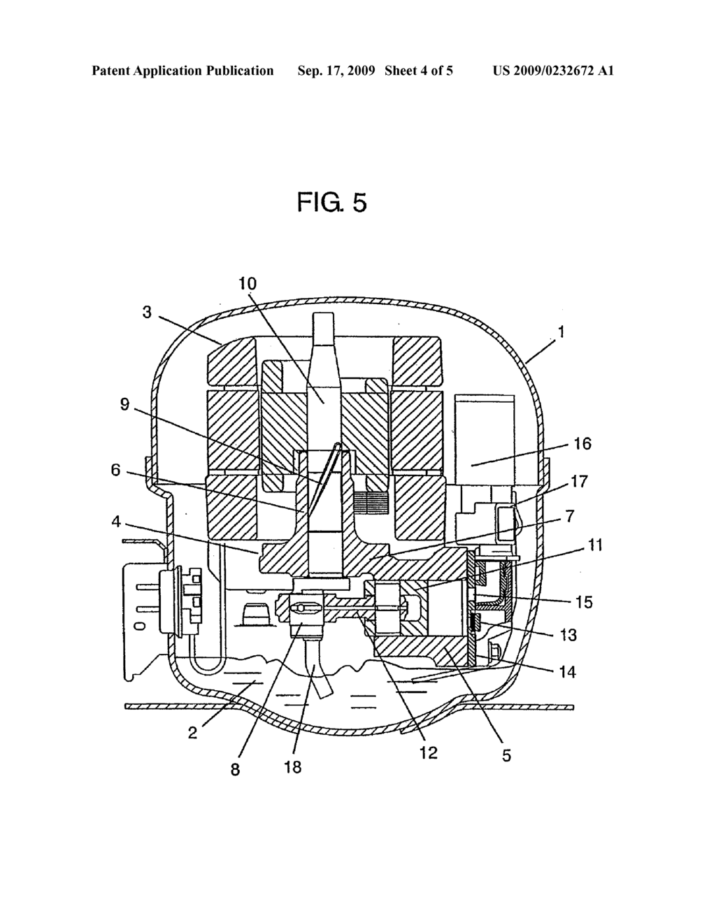 REFRIGERATING COMPRESSOR AND REFRIGERATING DEVICE USING THE SAME - diagram, schematic, and image 05