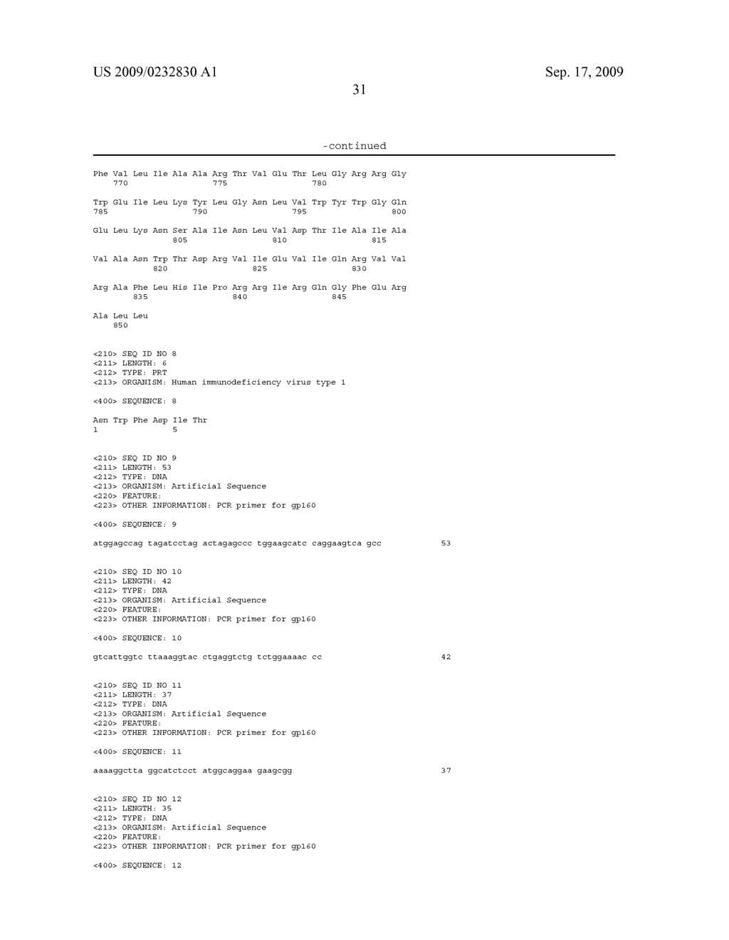 Modified HIV-1 Envelope Proteins - diagram, schematic, and image 39